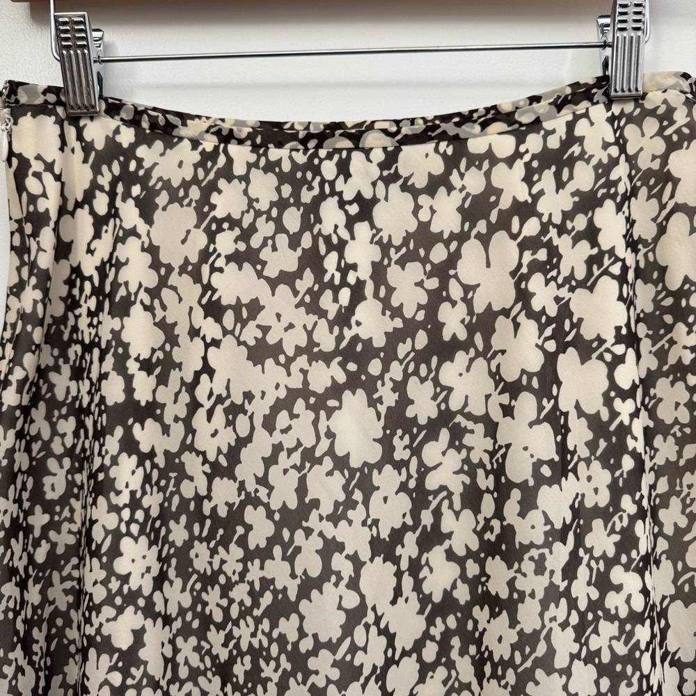 Vintage Ann Taylor Tiered Ruffle Silk Midi Skirt Women Size 6 Fairy 90s 00s - Picture 7 of 11